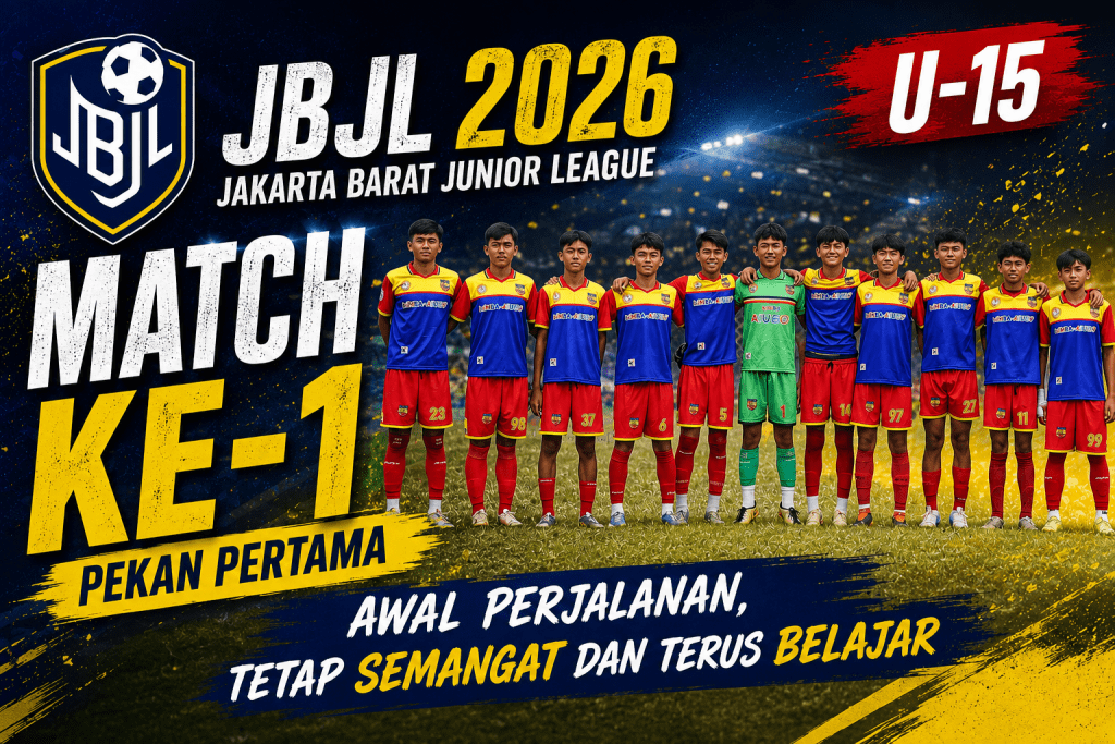 Jakarta Barat Junior League U-15 2026: biMBA AIUEO FA Menang, biMBA AIUEO SS Biru Tahan Imbang di Matchday Pertama