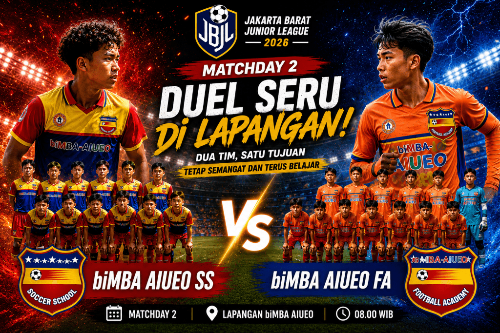 Persiapan Maksimal! biMBA AIUEO SS Siap Hadapi Lanjutan Jakarta Barat Junior League 2026 U-15 dan U-17